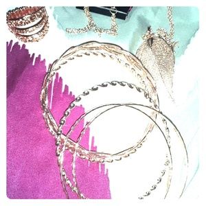 Rose gold jewelry set